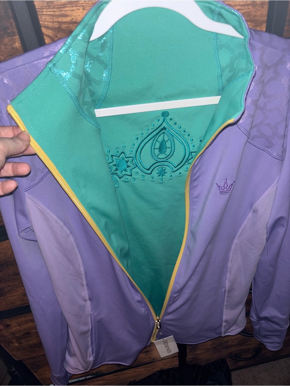 Crowned Athletic Lilac Arabian Nights Full-Zip Jacket NWT XL - Picture 9 of 16